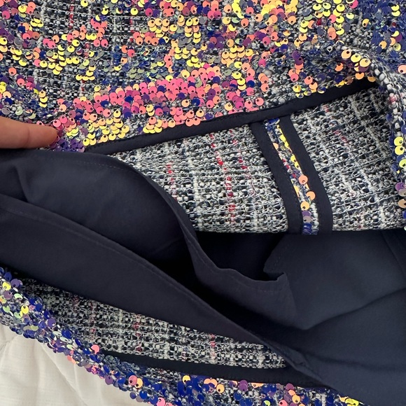 Hilary Radley for Katherine Barclay sequin and tweed pencil skirt size M - Picture 3 of 3